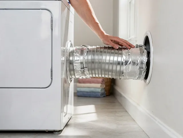 Professional dryer vent hose installation by Cudahy Dryer Vent Cleaning in Cudahy