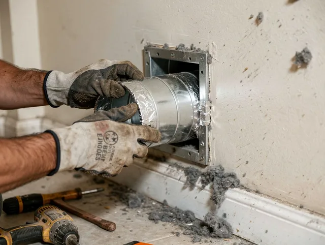 Professional dryer vent repair and installation by Cudahy Dryer Vent Cleaning in Cudahy