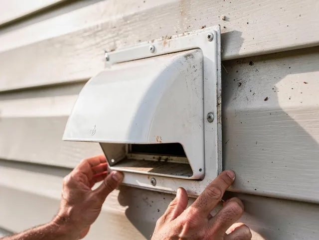 Cudahy Dryer Vent Cleaning technician delivering thorough residential dryer vent cleaning service in Cudahy